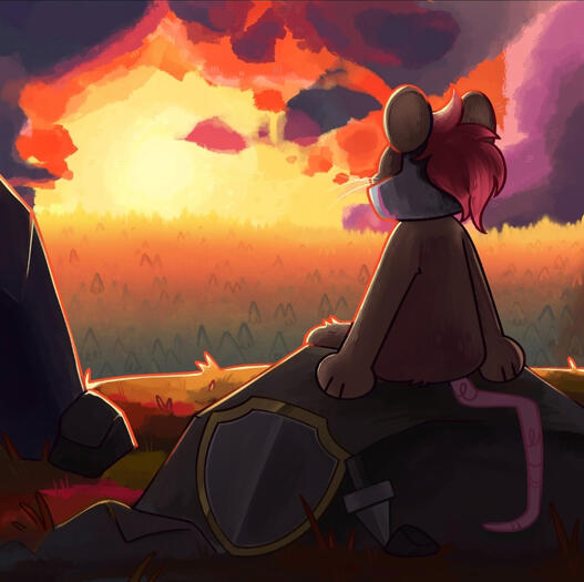 rendered halfbody + background