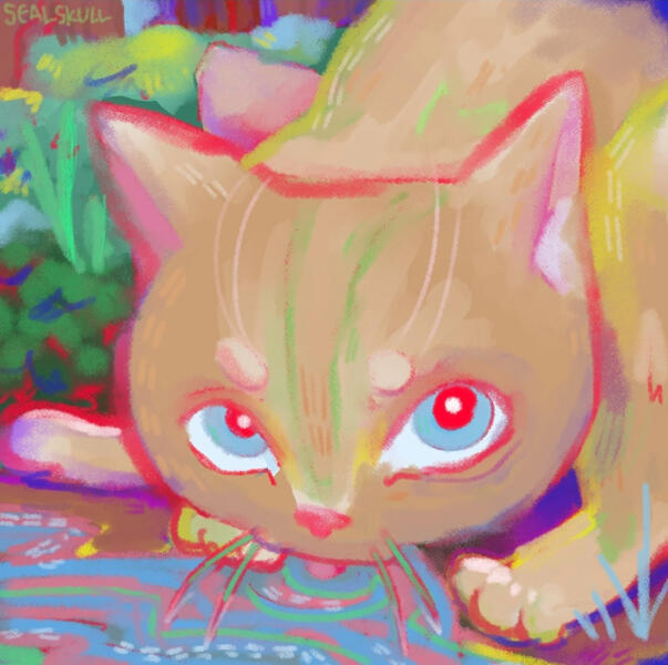 rendered bust + background